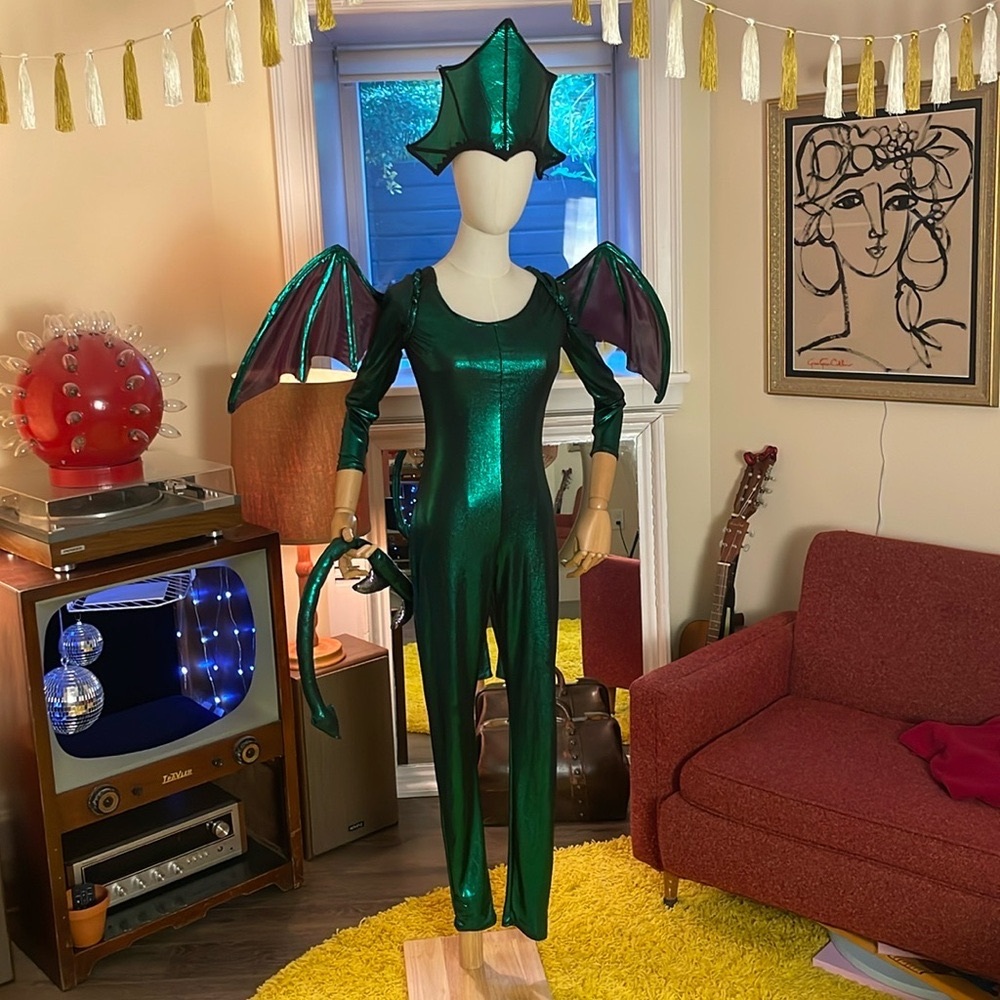 Women’s Green Dragon Costume Size Small